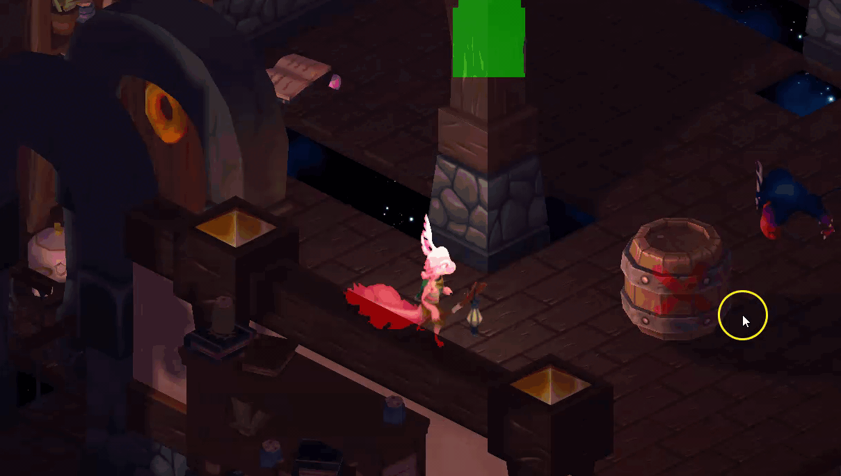 The exploding barrel in action