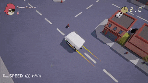 Showcase of the vehicle movement