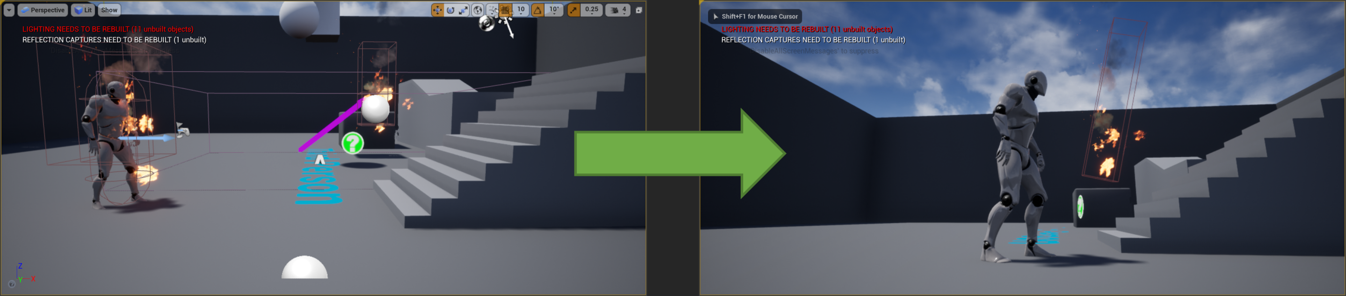 The wind pushes and boosts the fire that's inside of it when the game is started