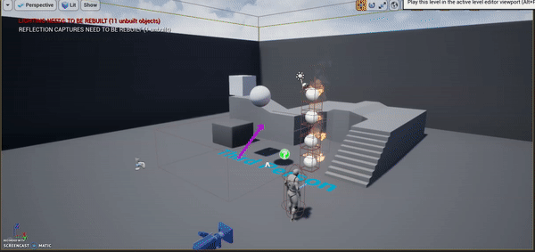 Wind pushing some physics objects