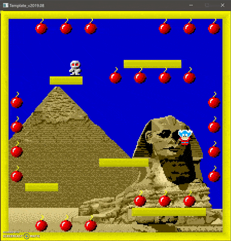 Gameplay of the Bomb Jack project